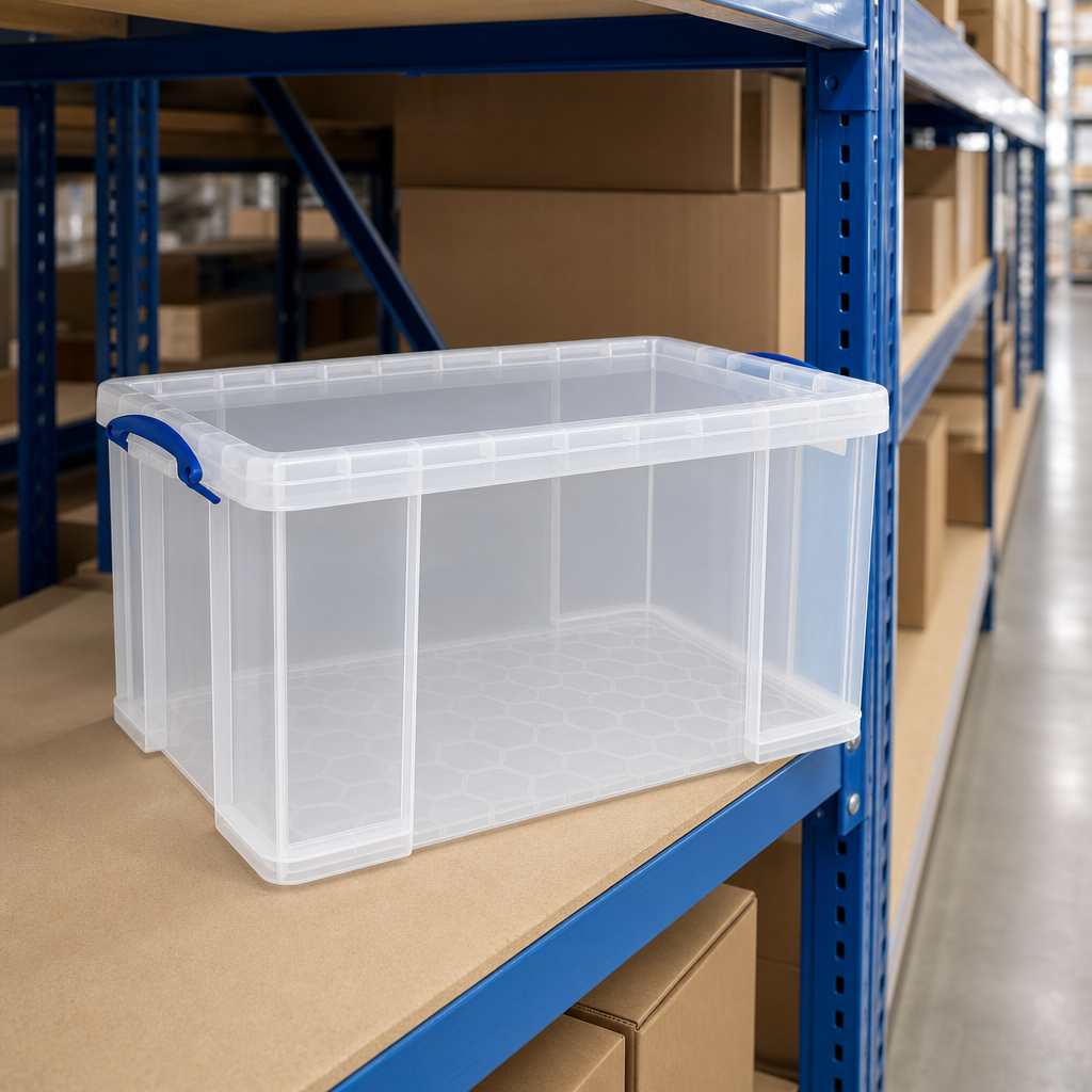 84 Litre Plastic Storage Boxes with Lids