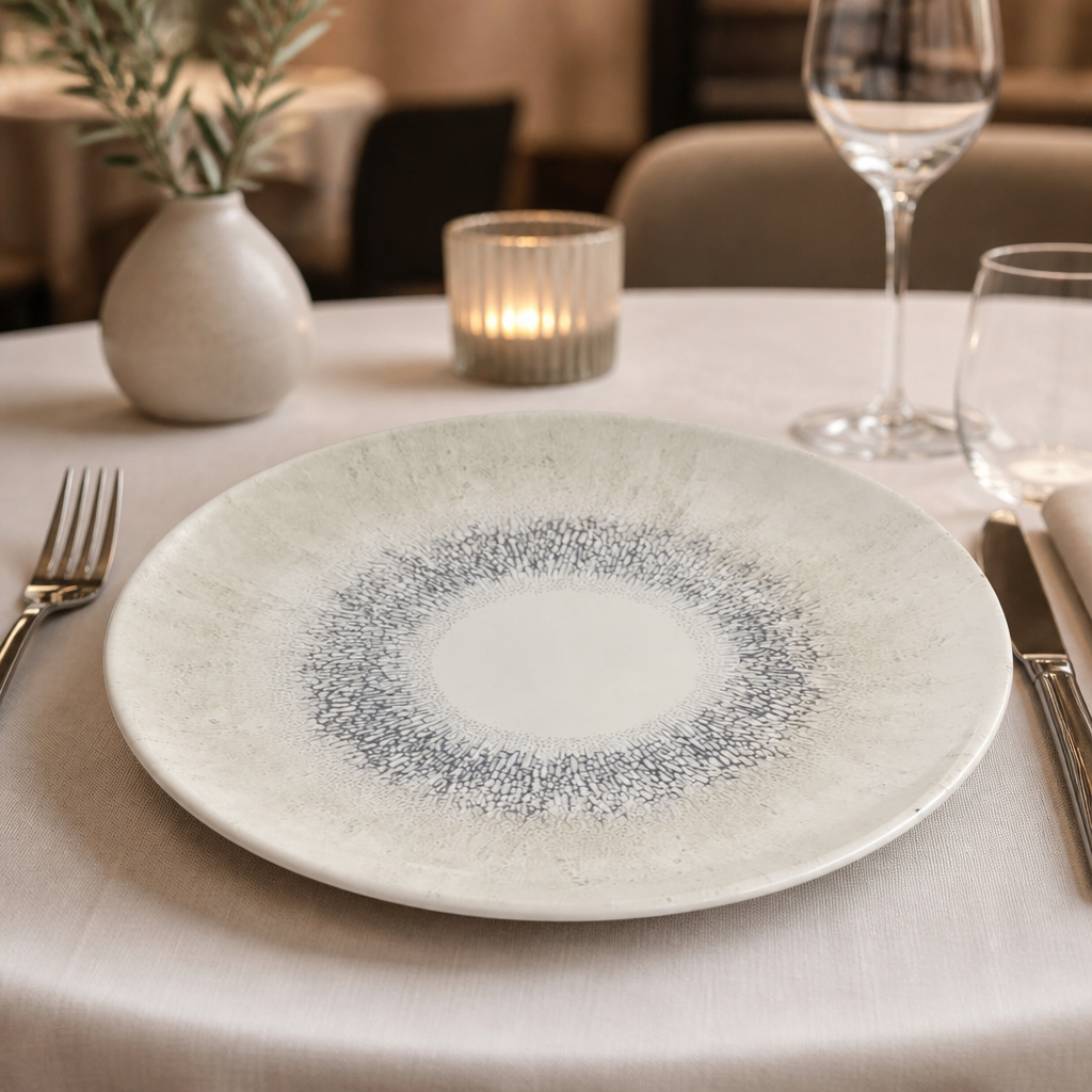 Commercial Coupe Plates 288mm Grey Super Vitrified Ceramic 12 Pack