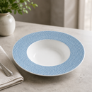 Commercial Wide Rim Bowls Ocean Blue 240mm 12 Pack