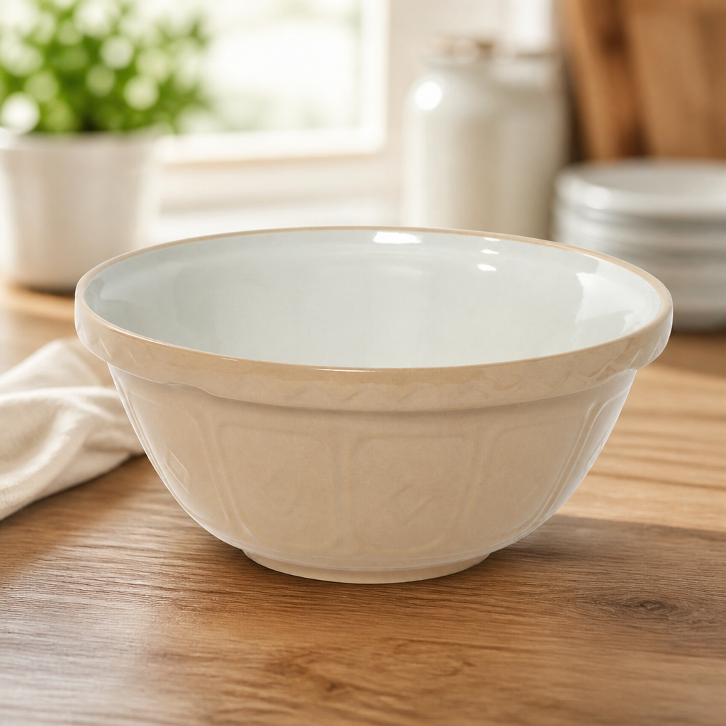 Commercial Mixing Bowl 4.3Ltr Durable Earthenware Kitchenware