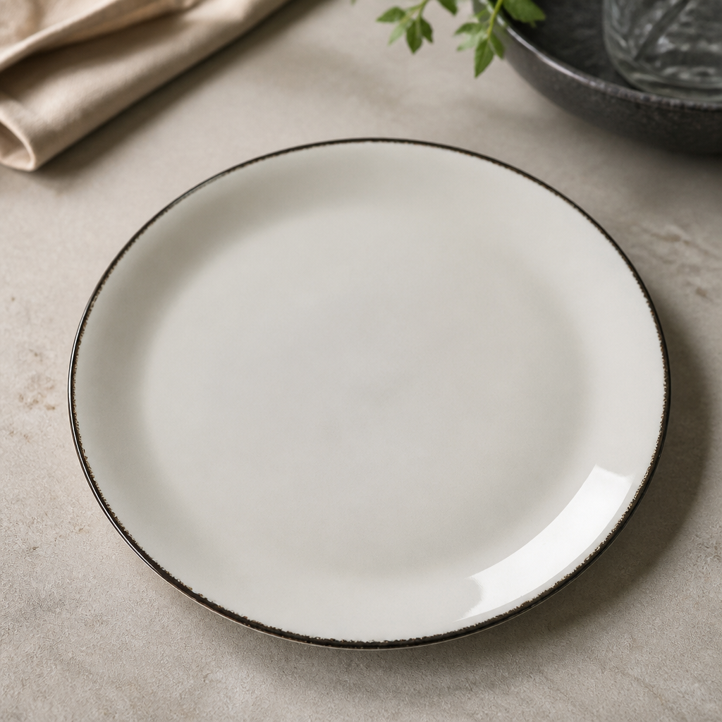 Commercial Charcoal Dapple Coupe Plates 280mm - 12 Pack