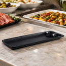 Commercial Melamine Tray Black 410x150mm Dishwasher Safe