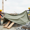 Premium Heavy Duty Jute Tarpaulin 18FT x 12FT for Outdoor Protection and Covering