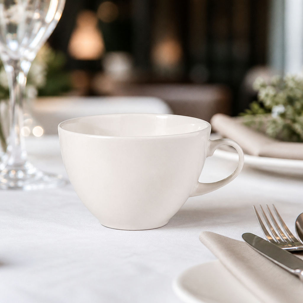 Set of 12 porcelain commercial tea cups 312ml 11oz