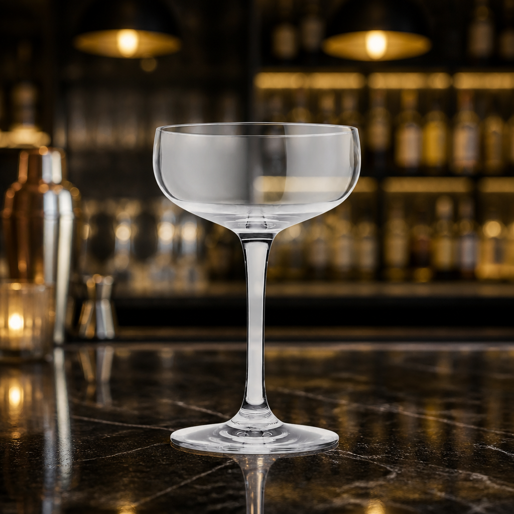 Commercial Polycarbonate Champagne Coupe Glasses 210ml 12 Pack