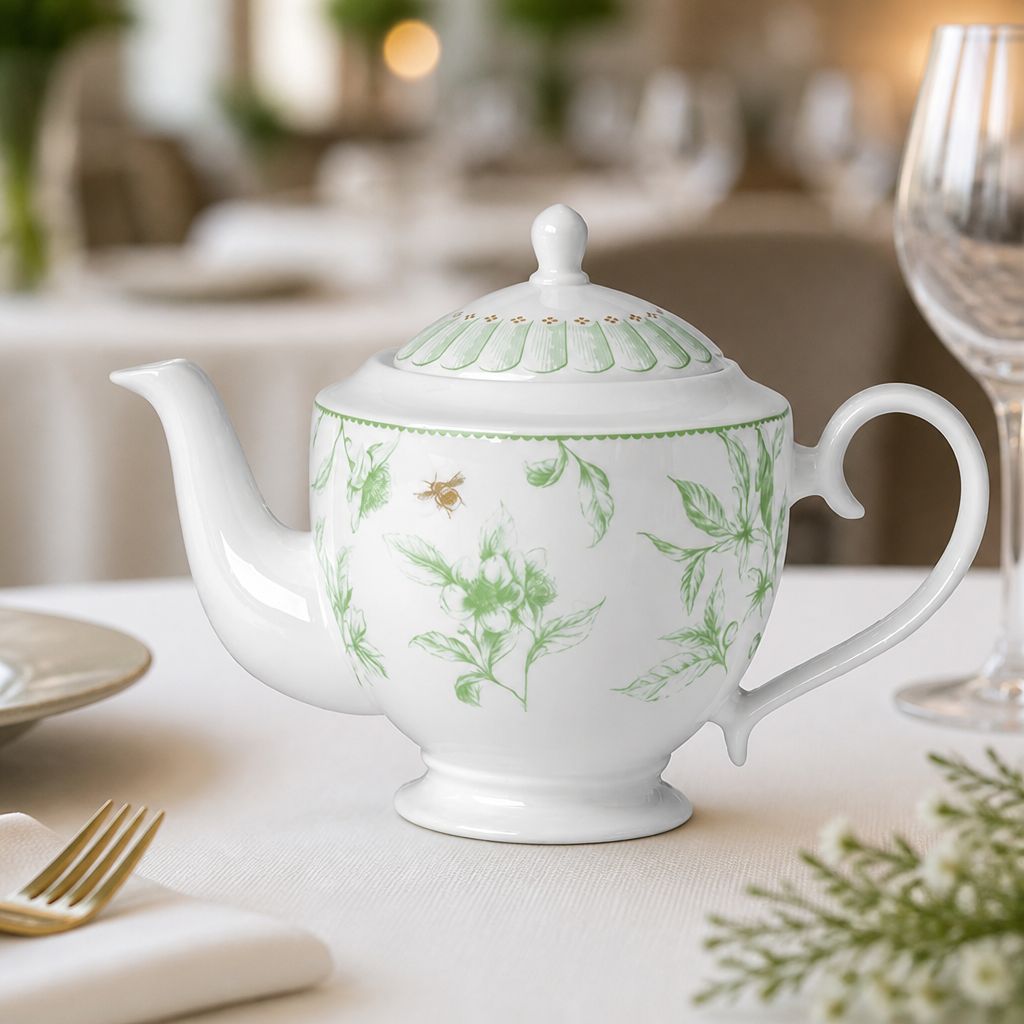 Commercial Hive Teapot 4 Cups 800ml Bone China Set of 6