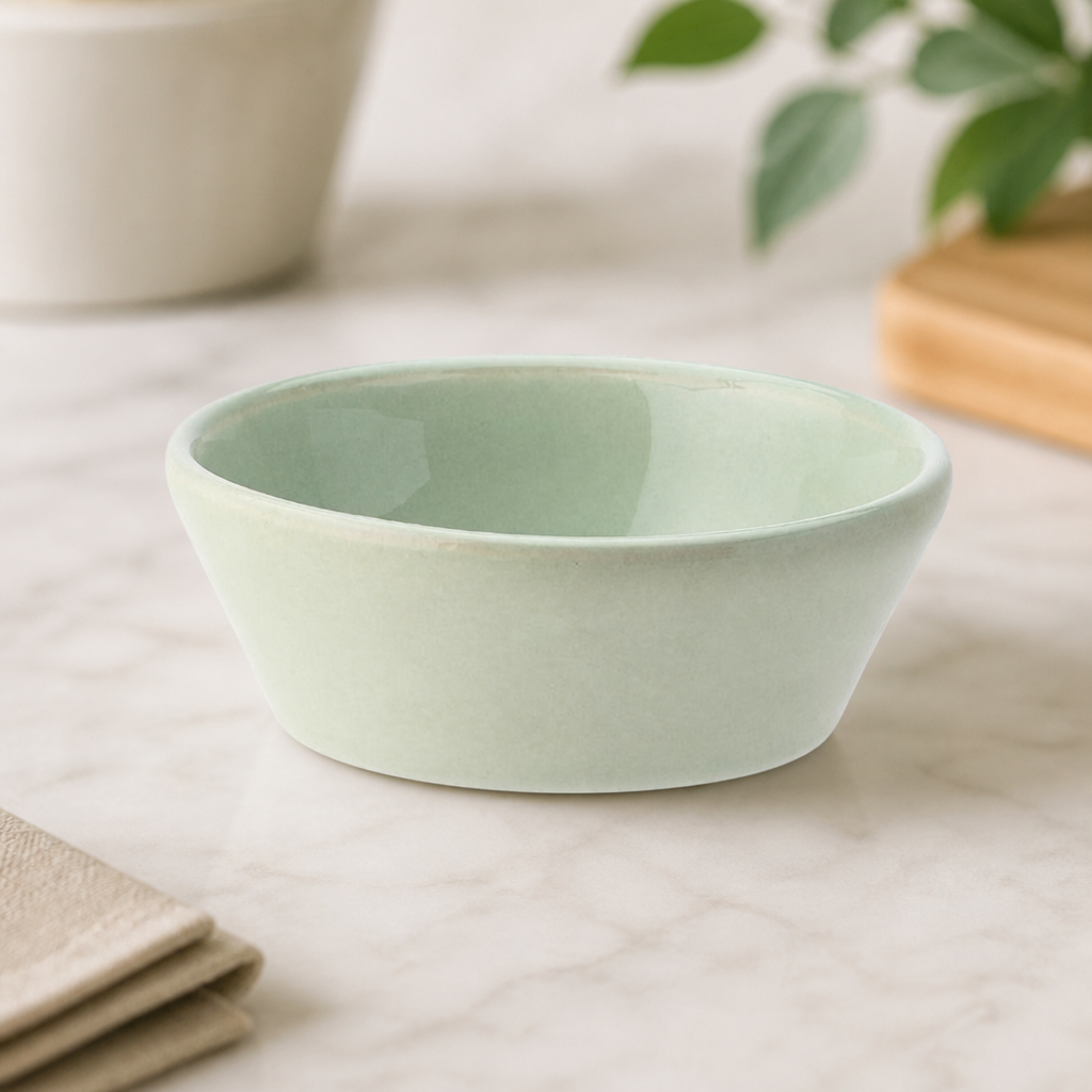 95mm Mint Ceramic Dipping Pots 12 Pack Commercial Catering