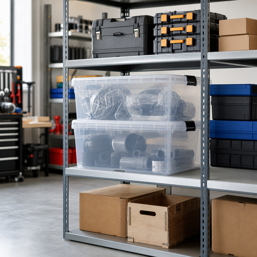 84L Clear Plastic Storage Boxes with Lids – Pack of 2