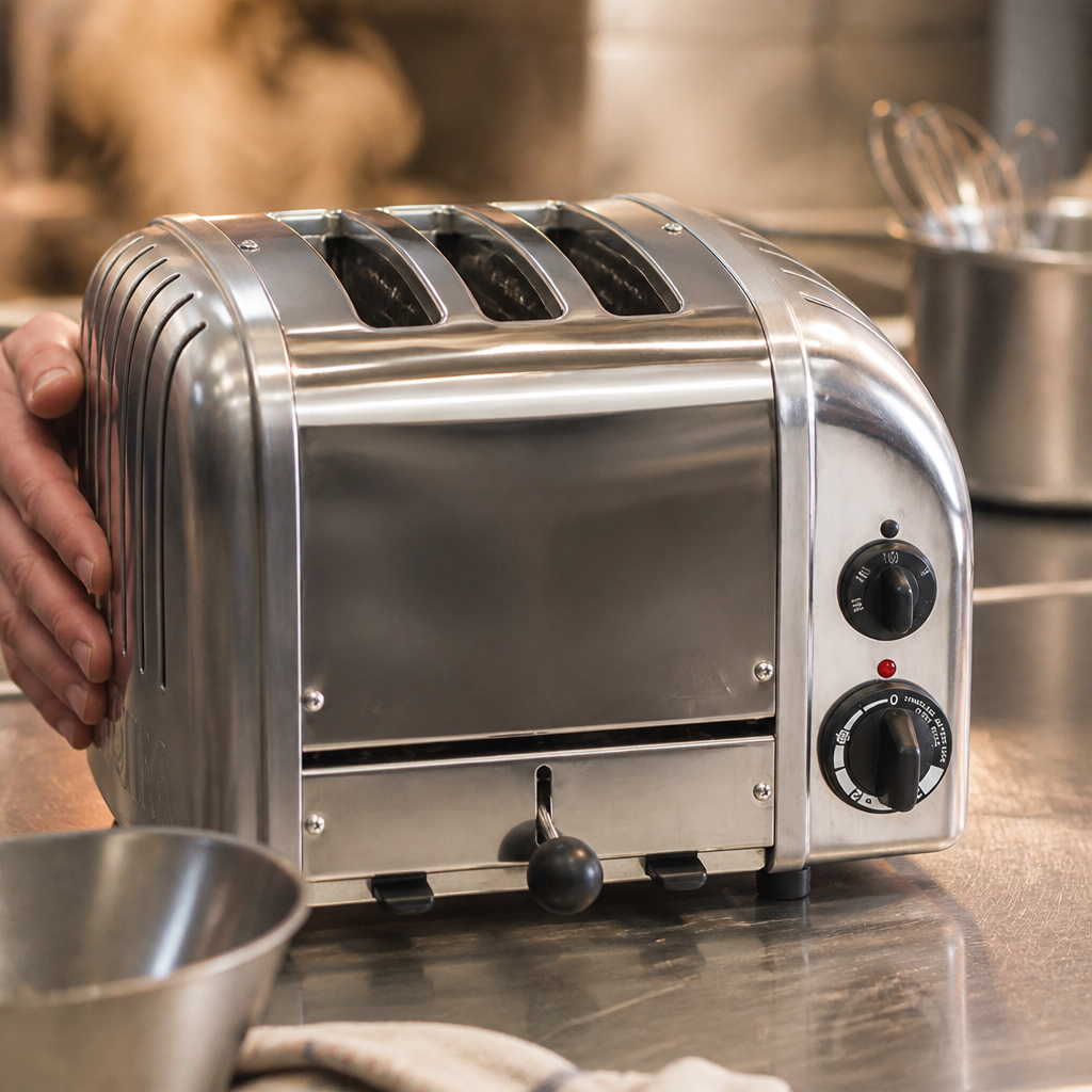 Commercial 3 Slice Toaster with Built-In Timer and Elements