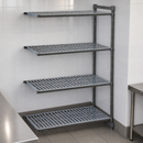 Commercial Cold Room Racking Add-On Unit 4 Tier Vented Shelves