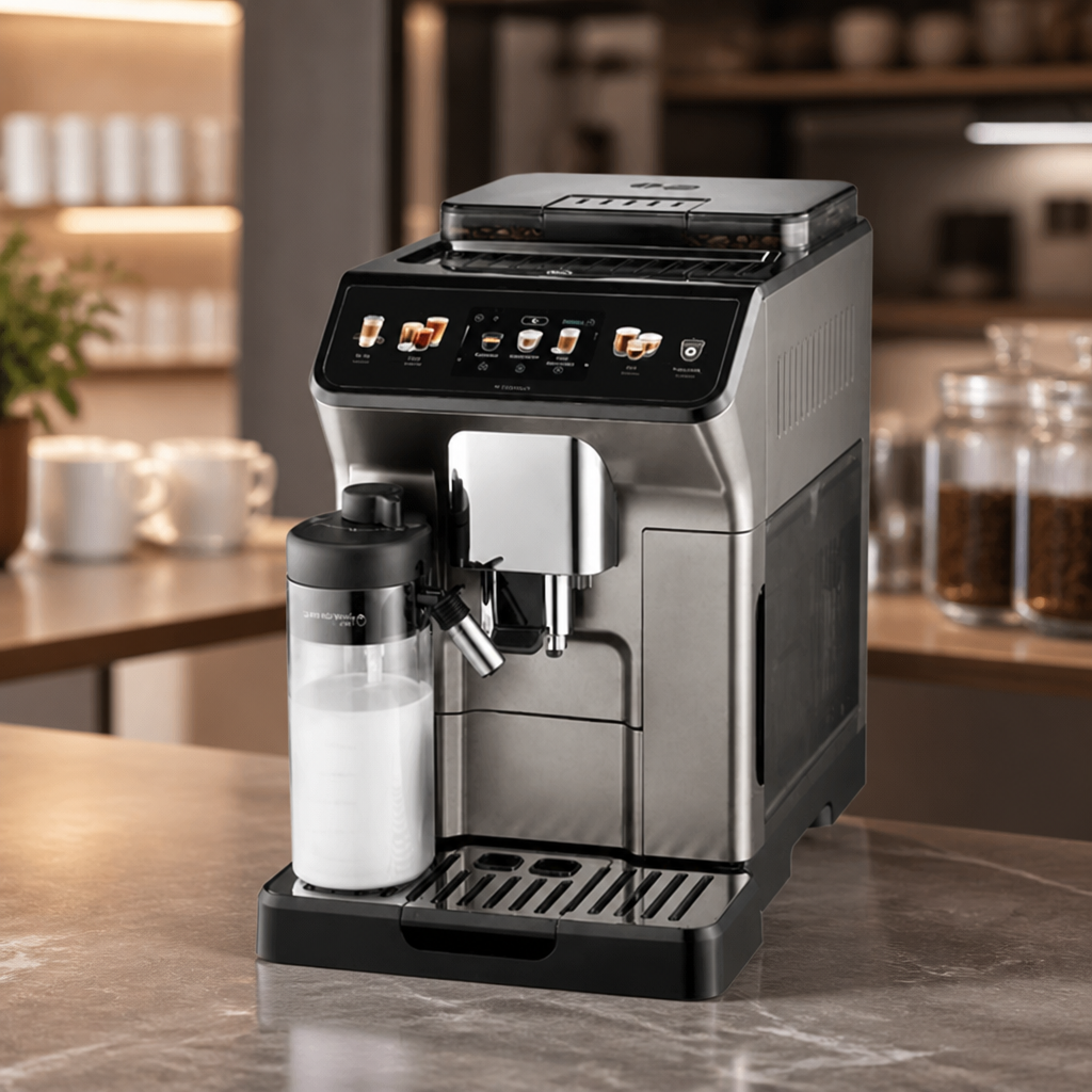 Commercial Bean to Cup Coffee Machine with Adjustable Drip Tray