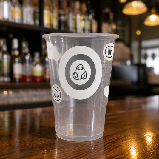Commercial half pint glasses 285ml eco-friendly 1000 pack