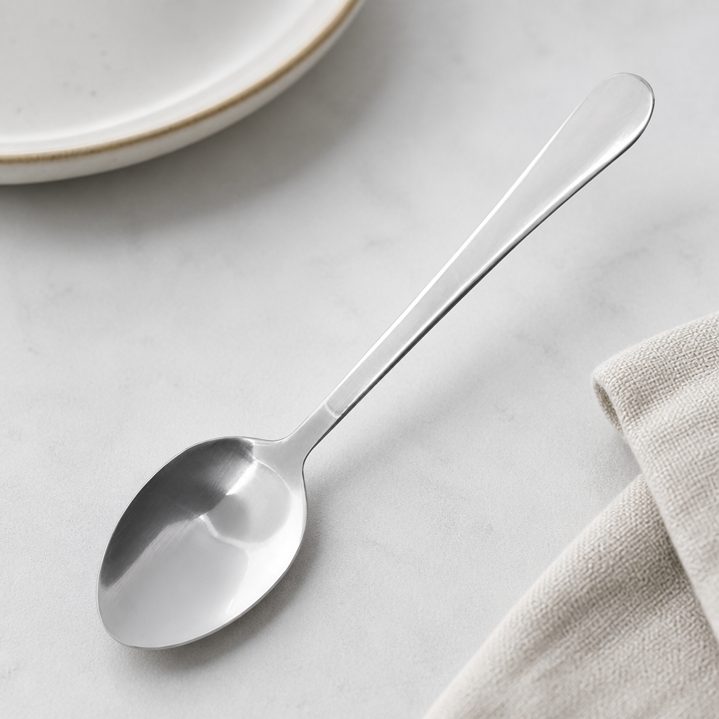 Commercial Dessert Spoons 182mm - 12 Pack Stainless Steel