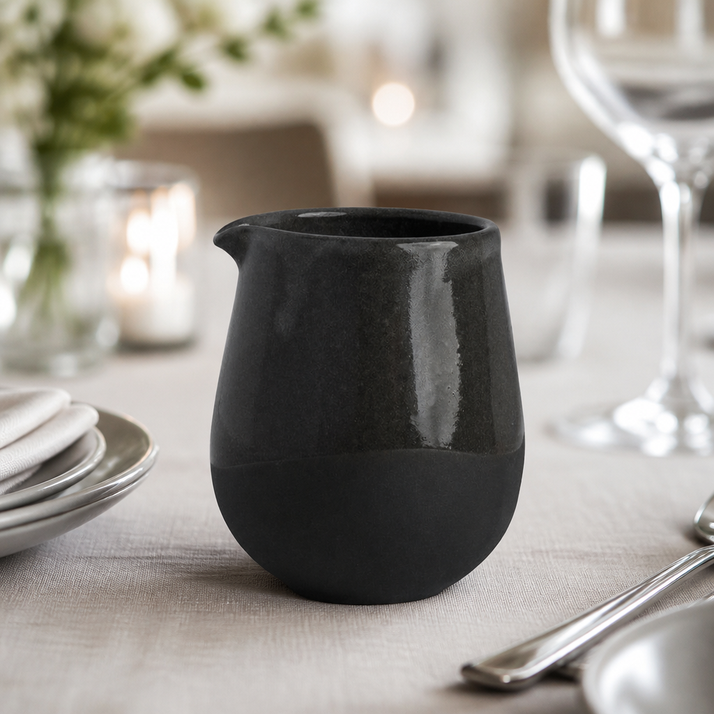 148ml Commercial Grey Vitrified Stoneware Jug - 24 Pack