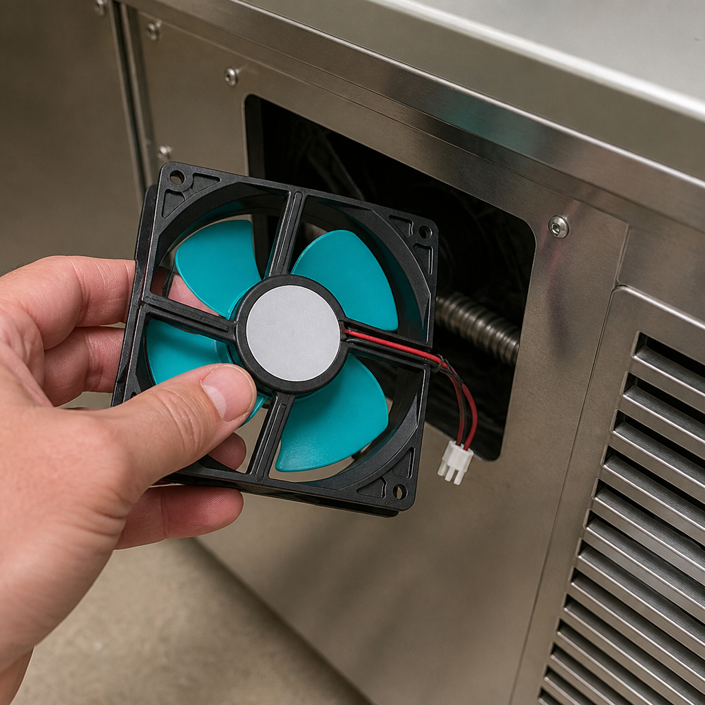 Commercial Counter Fan 12V Plastic 40mm High Black