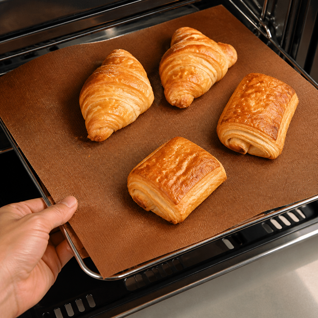 Commercial 300x300mm non-stick sheet for fast ovens