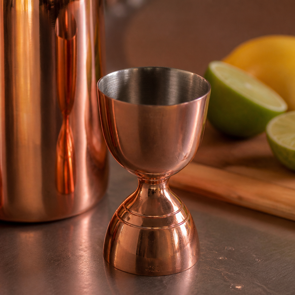 Commercial Copper Plated Bell Jigger 25ml/50ml Measure