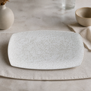 Commercial Rectangular Plates Chalk White 190 x 355mm 6 Pack
