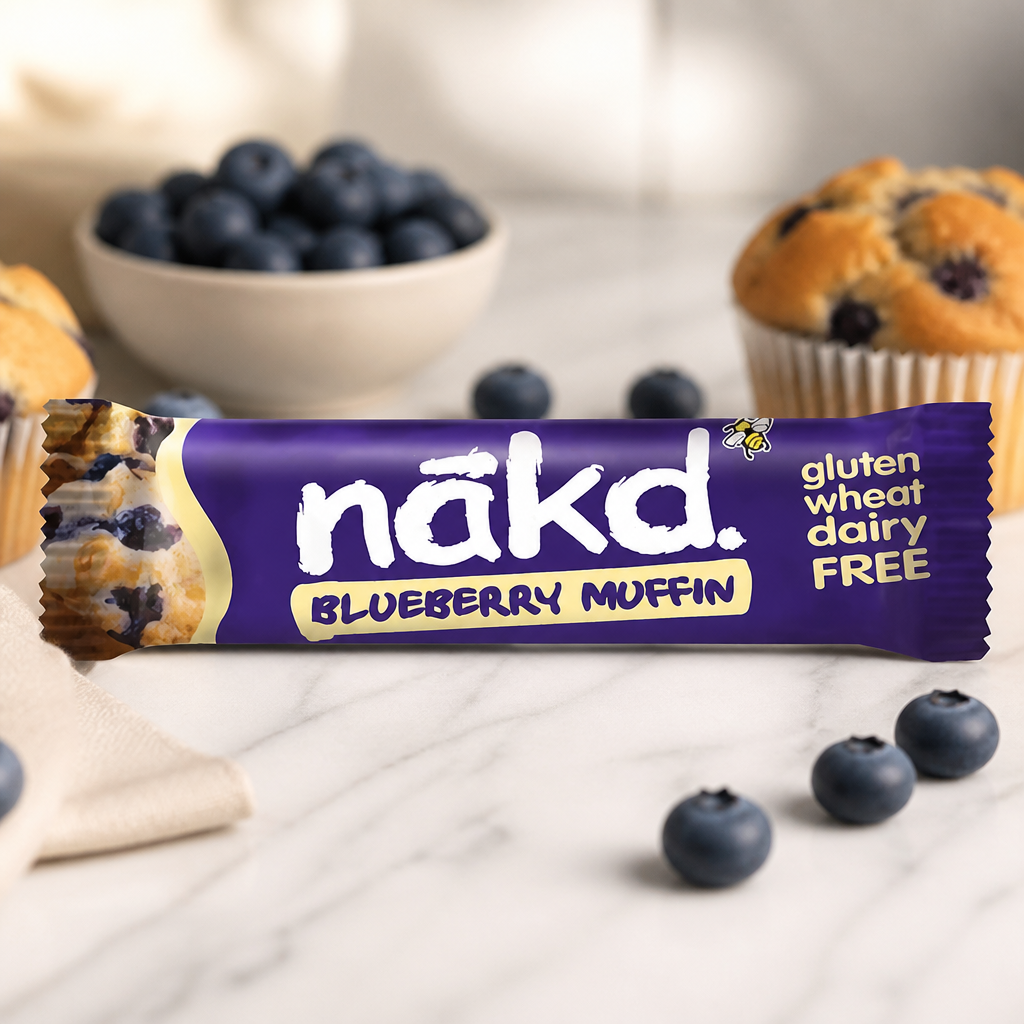 Vegan Snack Bars Blueberry Muffin 35g Pack of 18