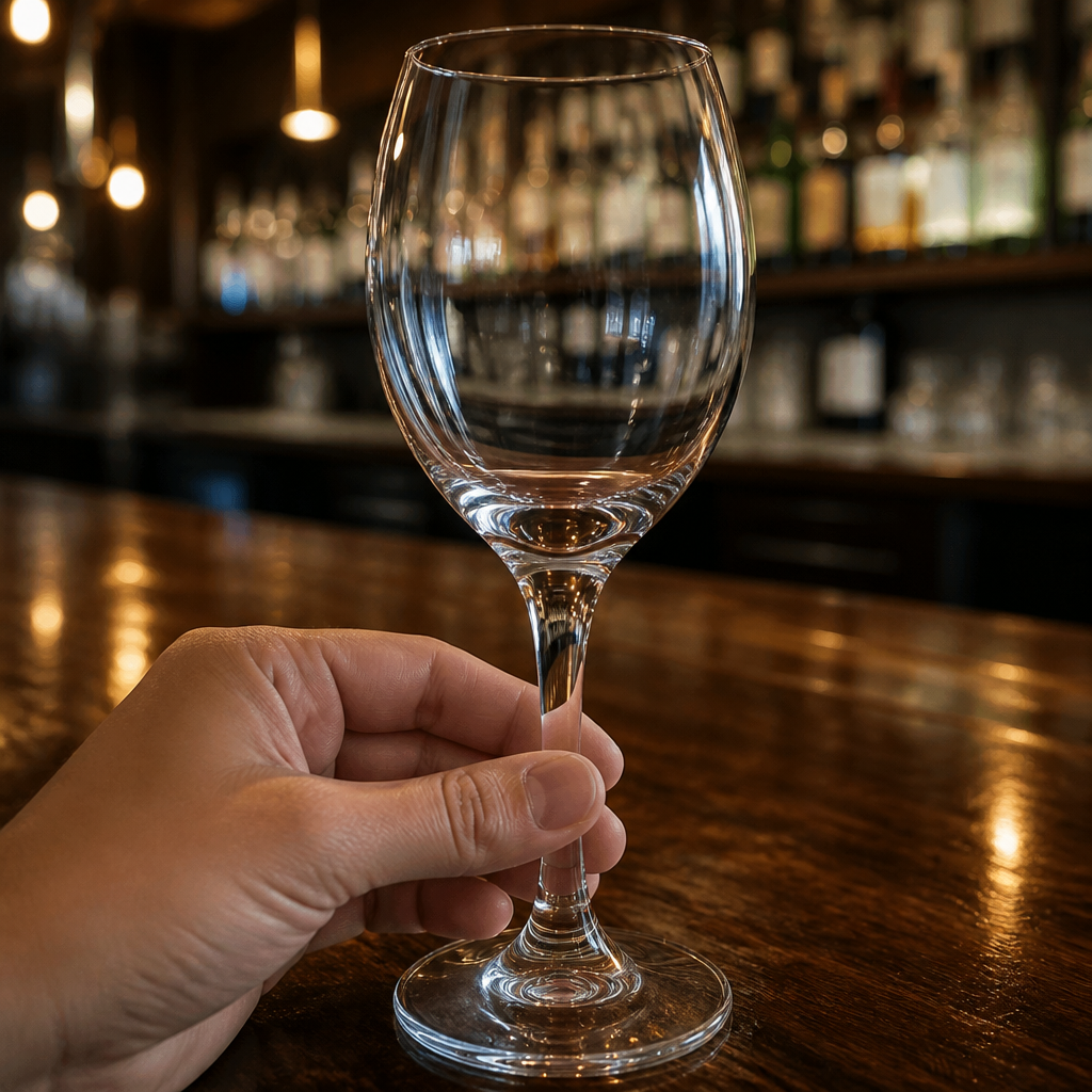 Commercial 310ml clear wine glasses, 48 pack
