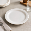 Commercial Pure White Narrow Rim Plates 230mm - 24 Pack