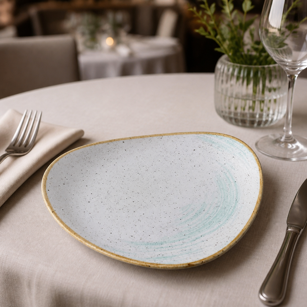 Commercial Accents Plate Duck Egg 254mm in a 12 Pack