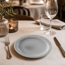 Commercial Grey Plates 203mm 12 Pack Rustic Nordic Design