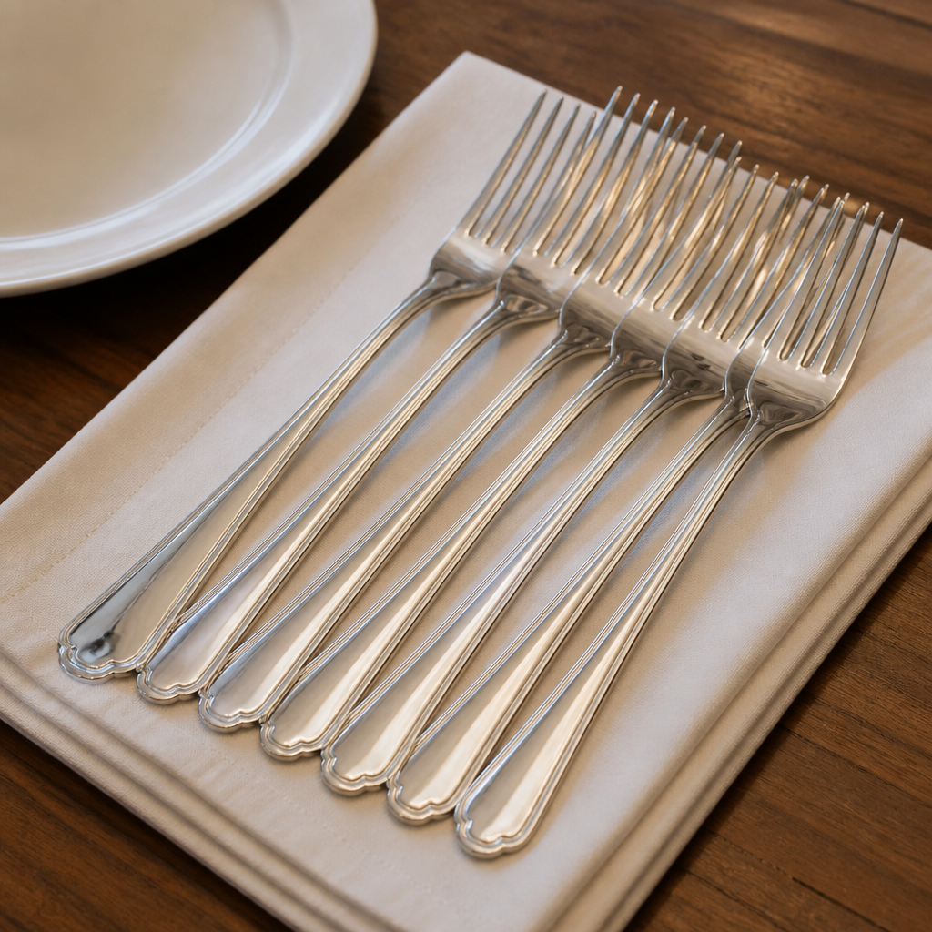 Commercial Bead Table Forks 200mm - 12 Pack Stainless Steel
