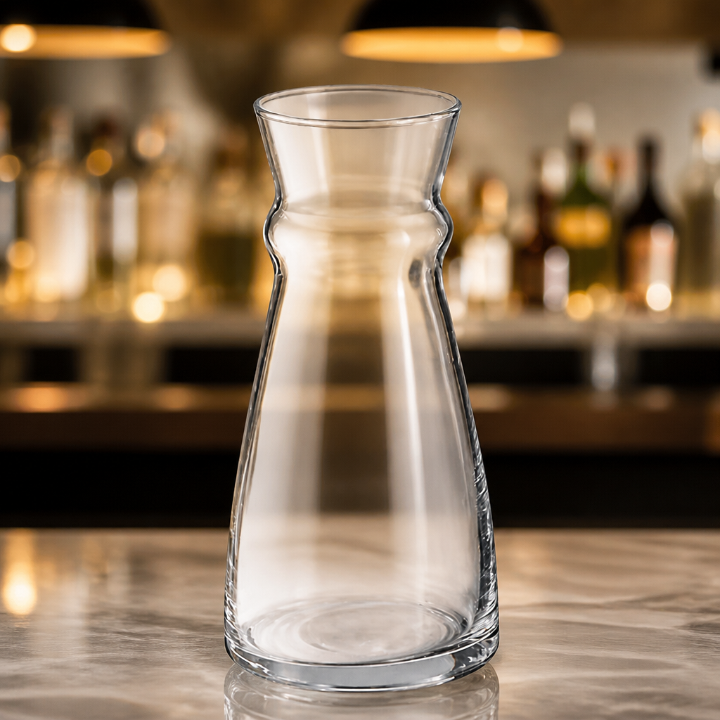 Set of 6 durable 500ml glass fluid carafes