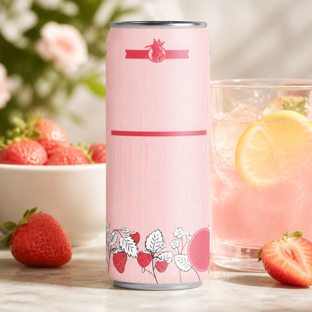 250ml Commercial Cornish Pink Lemonade Cans 24 Pack