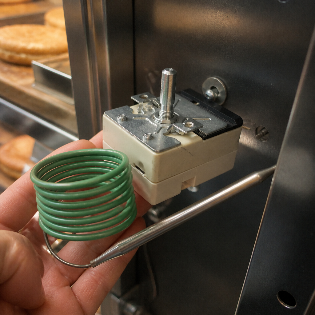 Commercial Thermostat for Pie Cabinet Stainless Steel 45mm High