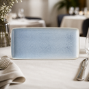 Commercial Rectangular Platters Blue 355x152mm 4 Pack