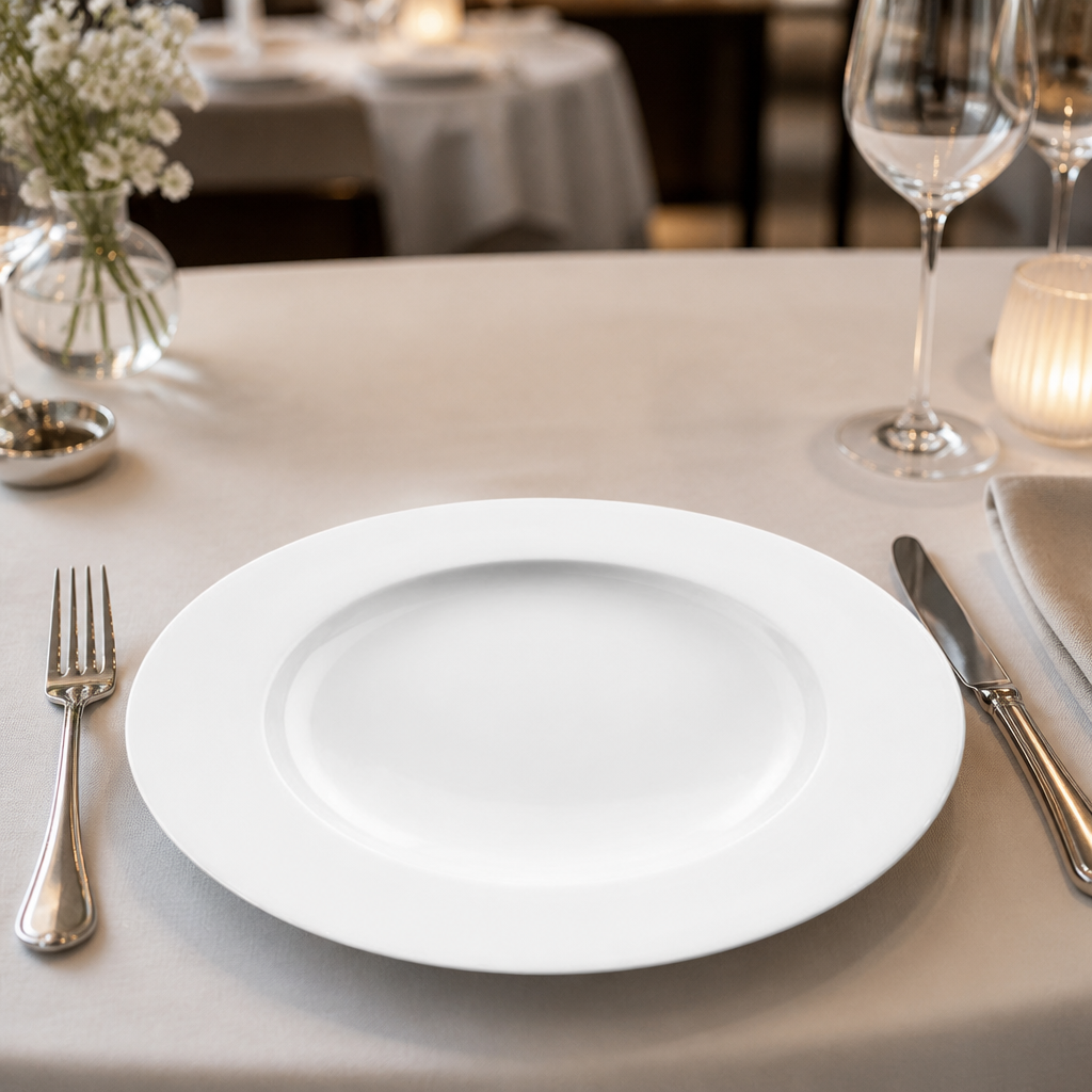 Commercial Vitrified Porcelain Pasta Plates 310mm - 4 Pack