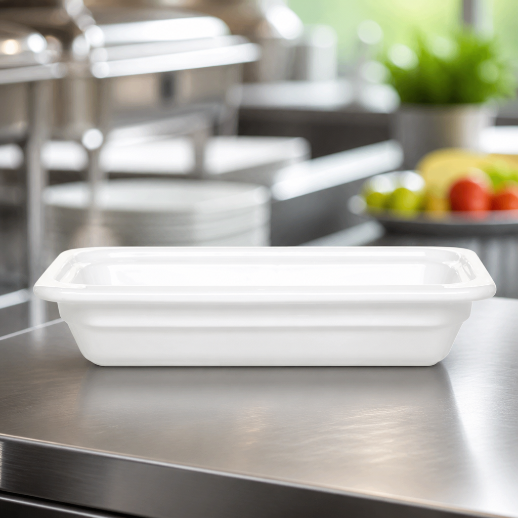 Commercial Ceramic Gastronorm 1/3 Size 1.8L for Catering