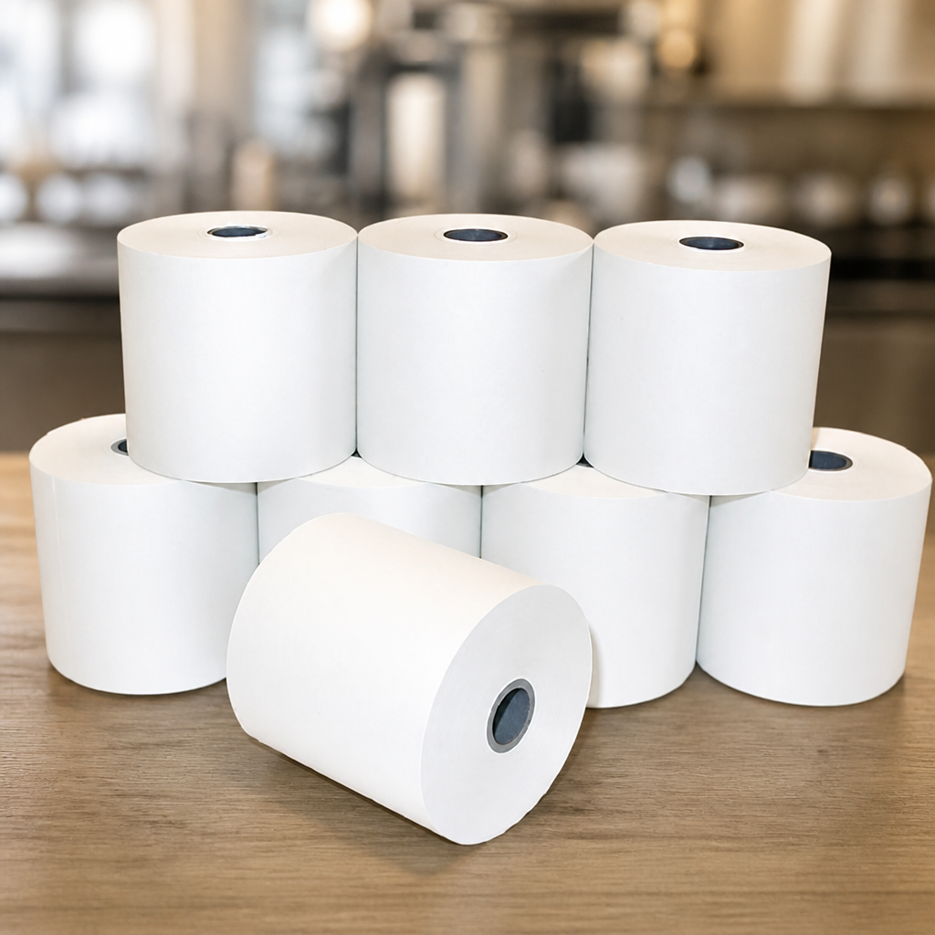 57mm Thermal Till Rolls - 20 Pack for Commercial Cash Registers