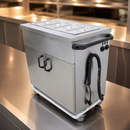 Mobile Servery Hot Cupboard with Bain Marie Top for 30 Meals