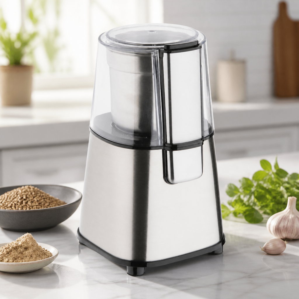 Commercial Spice Grinder 60g Capacity Electric Stainless Steel
