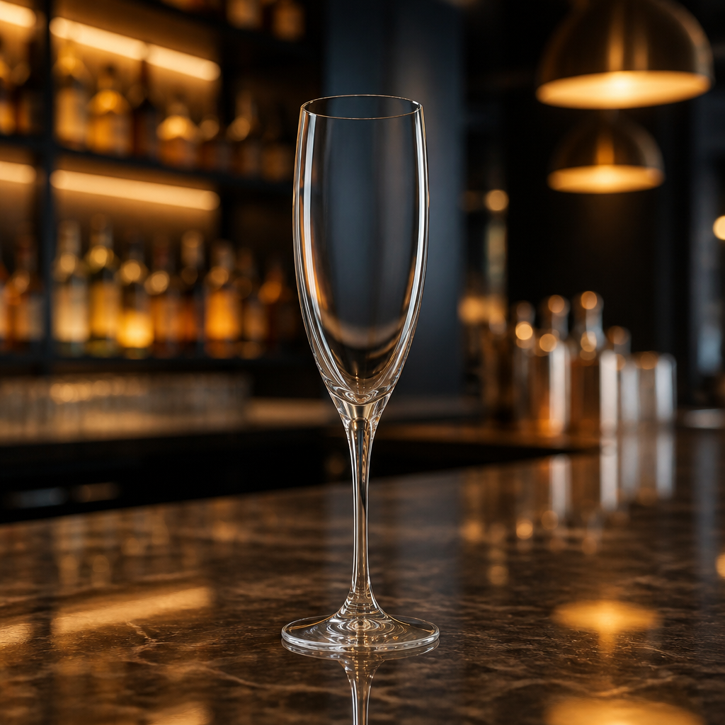 200ml Commercial Champagne Flutes - 24 Pack Glassware Set