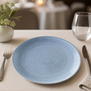 Commercial Coupe Plates 280mm Reactive Glaze Blue 6 Pack