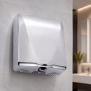 High-Speed HEPA Hand Dryer 1kW Polished Chrome Finish