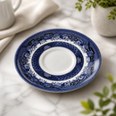 Commercial Vintage Prints Willow Georgian Saucers 141mm 12 Pack