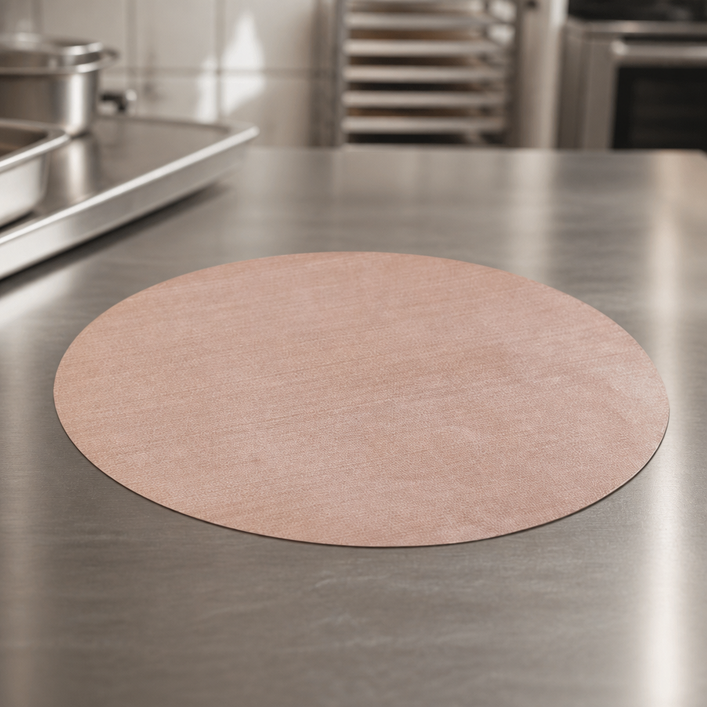Natural colour non-stick round cooking liner 287mm for ovens