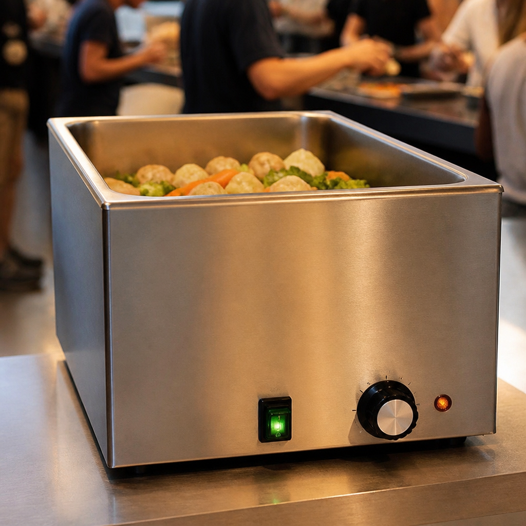 Commercial Bain Marie 1200W for 1/1GN Gastronorm Pans