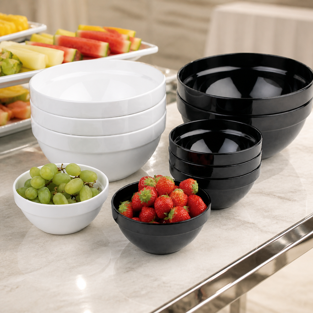 0.5L Melamine Bowl for catering and hospitality use