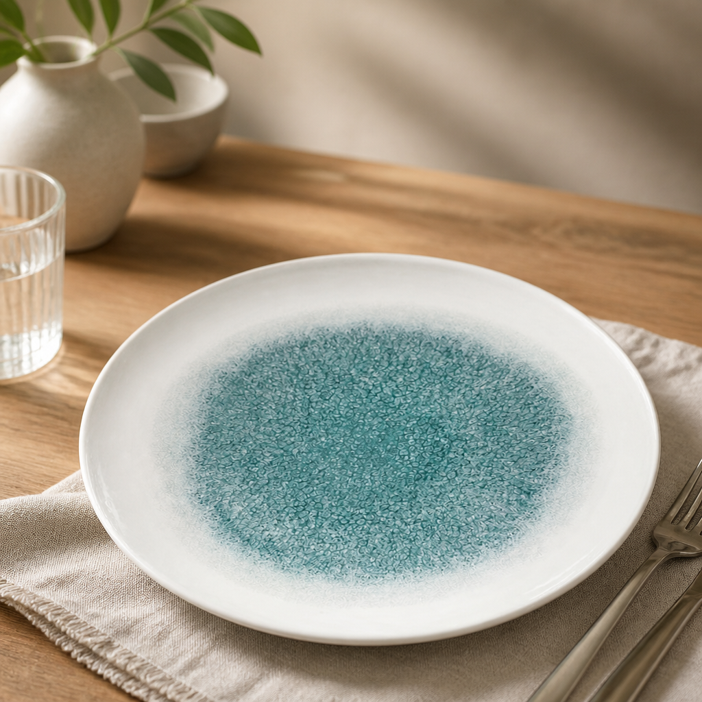 Commercial Round Trace Plates Jade Green 286mm 12 Pack