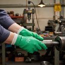 Premium PVC Coated Gloves with Anti-Bacterial Treatment, Flexible Design for Comfort and Grip in Damp Environments