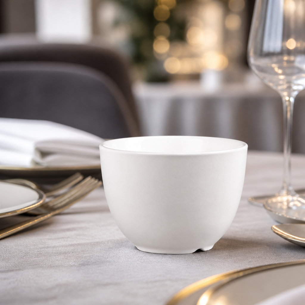 Pack of 6 Commercial Sugar Bowls 85mm 0.15 Ltr