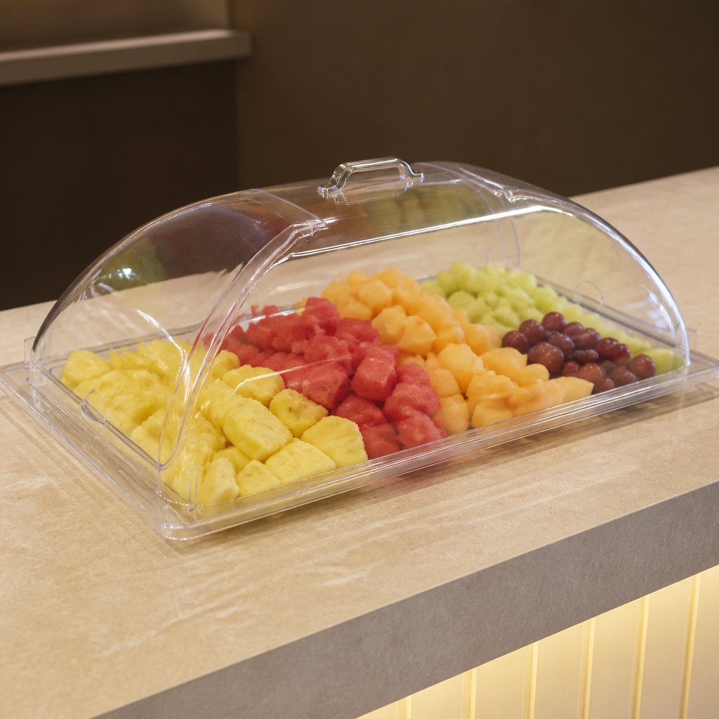 Commercial Polycarbonate 1/1 GN Domed Cover 535x330mm