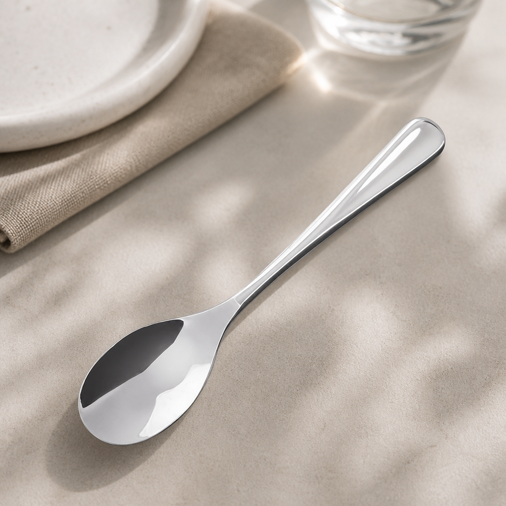 Commercial Stainless Steel Dessert Spoon 170mm 12 Pack