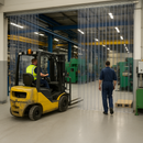 Clear PVC Strip Curtains – Heavy Duty for Forklift Access